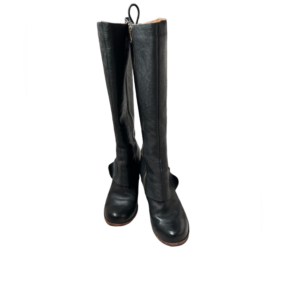 Kork Ease Knee Hi Black Leather Boots-Size 6-Awesome Preloved Condition!